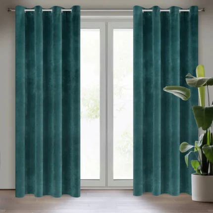 Zasłona gotowa Villa 140 X 250 CM ciemnoturkusowy