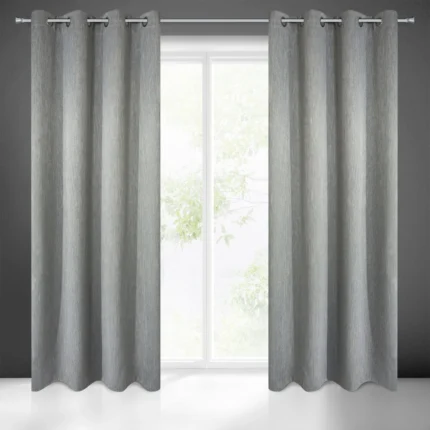 Zasłona gotowa Rossie 135 X 250 CM stalowy