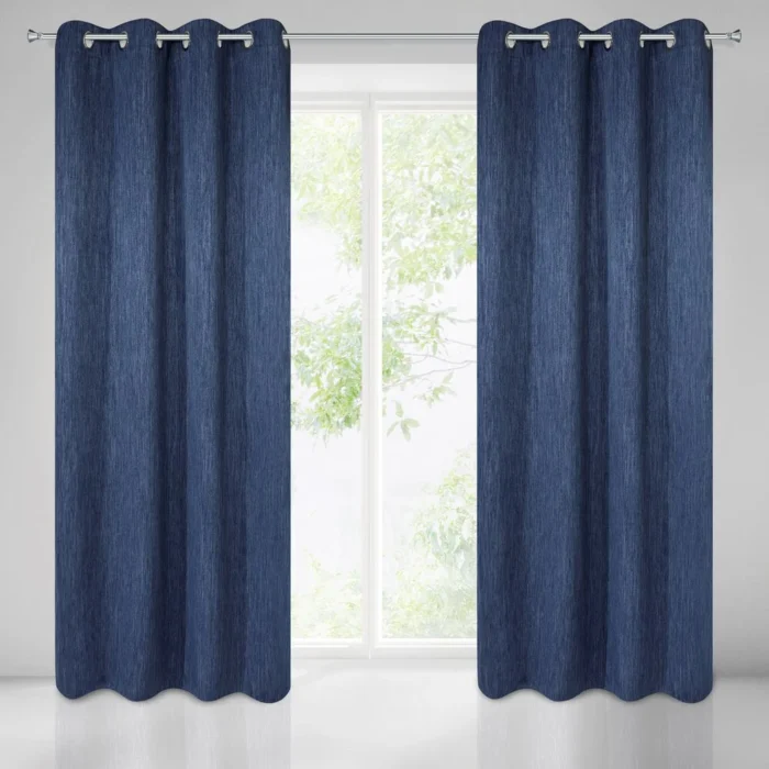 Zasłona gotowa Rossie 140 X 250 CM granatowy
