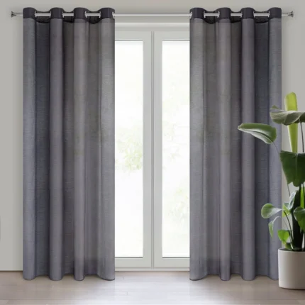 Firana gotowa Rebecca 140 X 250 CM ciemnofioletowy