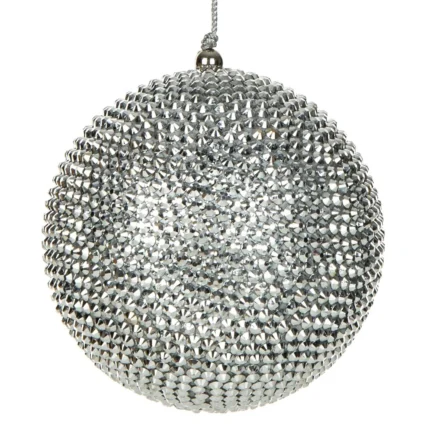 ŚWIĘTA - BOMBKA PLASTIK SW/B/PL/1 10 CM SREB