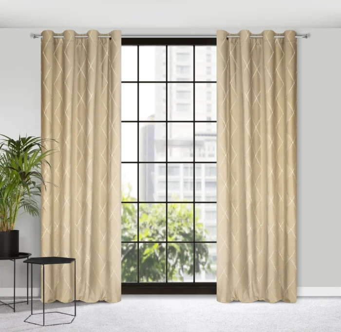 Zasłona Pierre Cardin Margo 140 X 250 CM beżowy