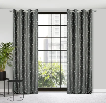 Zasłona Pierre Cardin Margo 140 X 250 CM jasnoszary