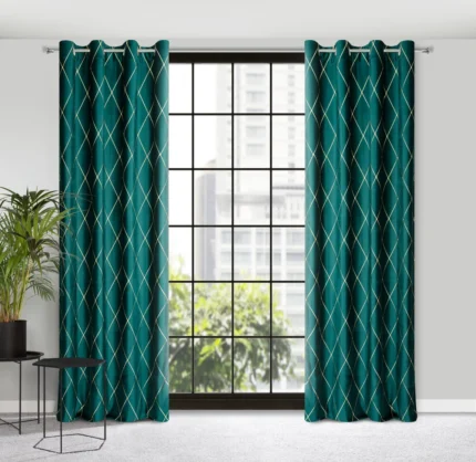 Zasłona Pierre Cardin Margo 140 X 250 CM turkusowy