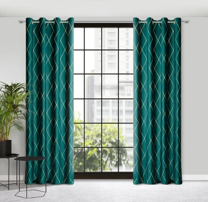 Zasłona Pierre Cardin Margo 140 X 250 CM turkusowy