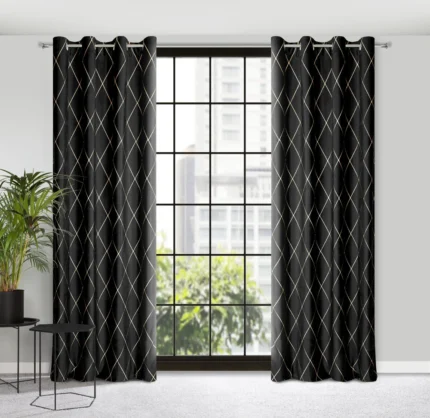 Zasłona Pierre Cardin Margo 140 X 250 CM czarny
