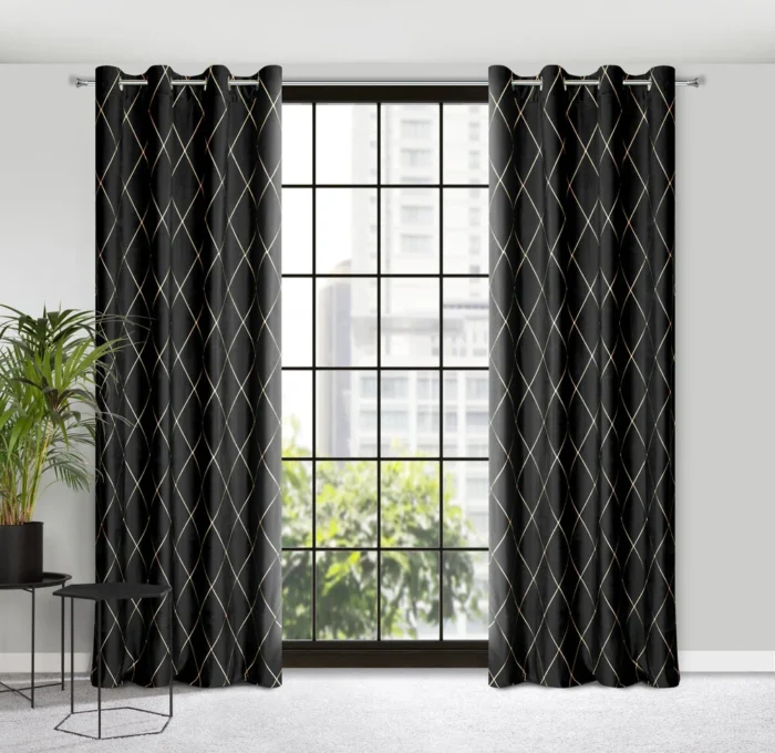 Zasłona Pierre Cardin Margo 140 X 250 CM czarny