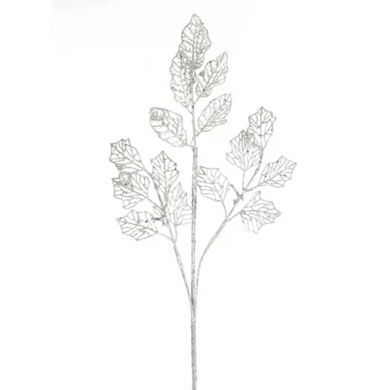 Gałązka Świąteczna 78 60 X 20 CM srebrny