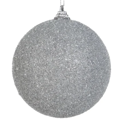 ŚWIĘTA - BOMBKA PLASTIK SW/B/STR/32B 10CM SREB