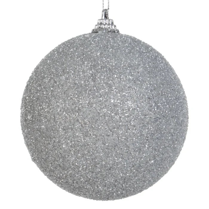 ŚWIĘTA - BOMBKA PLASTIK SW/B/STR/32B 10CM SREB