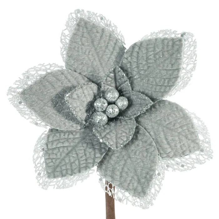 Kwiat Świąteczny 57a 16 CM stalowy