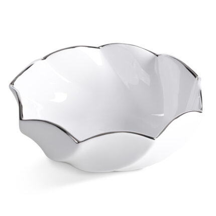 MISA DEKORACYJNA MELIA (01) FI 25 X 10 CM BIAŁY