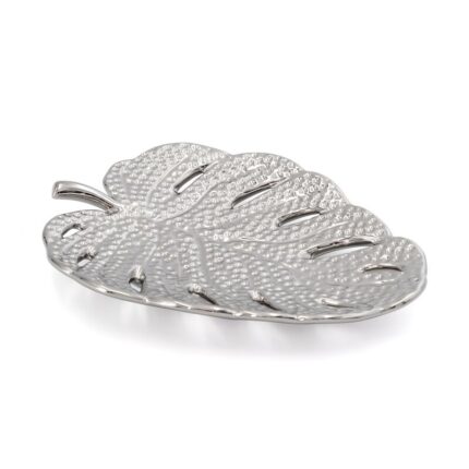 PATERA DEKORACYJNA KARLO (02) 20 X 15 X 3 CM SREBRNY