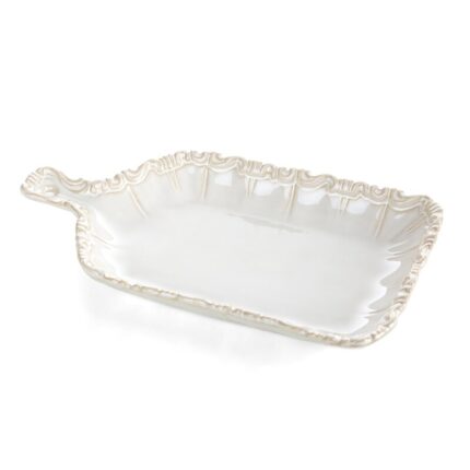 PATERA DEKORACYJNA ARLETA (03) 26 X 14 X 3 CM KREMOWY