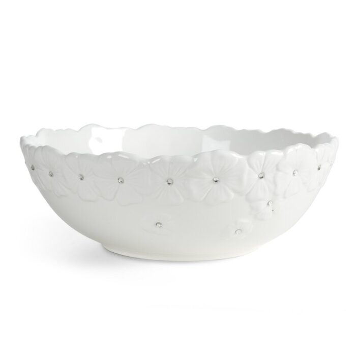 MISA DEKORACYJNA ELISA (01) FI 25 X 10 CM BIAŁY