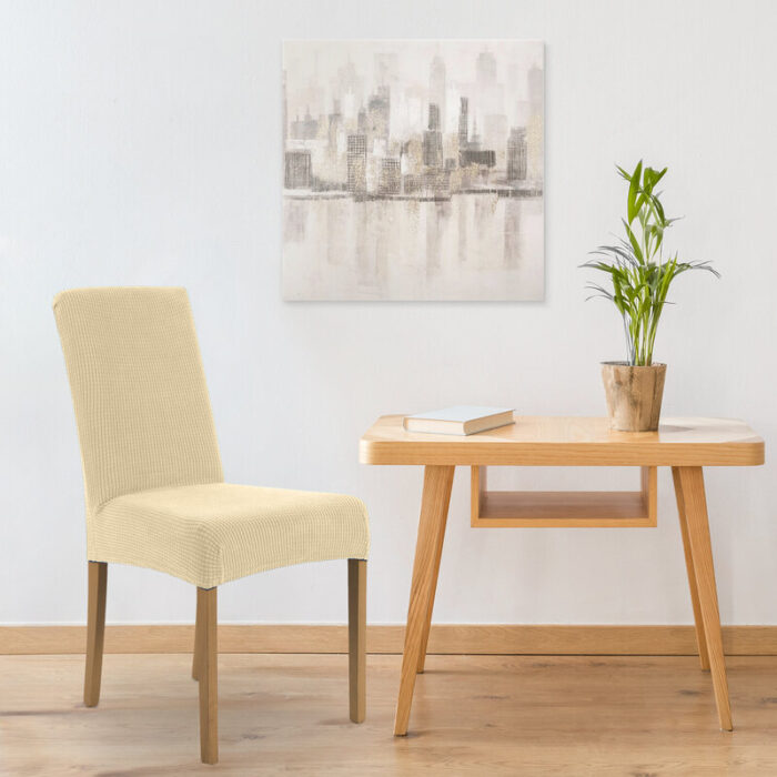POKROWCE NA KRZESŁA D91 35 X 55 X 30 CM KREM WODOODP.