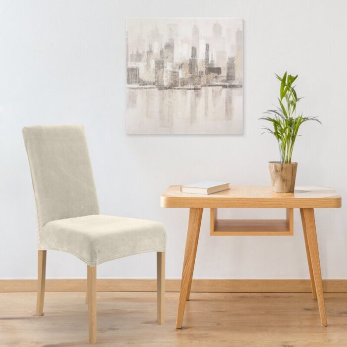 POKROWCE NA KRZESŁA D91 35 X 55 X 30 CM KREM WODOODP.
