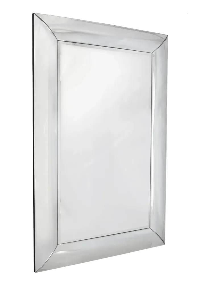 Lustro Bergamo 80/140cm klasyczne prostokątne w prostej lustrzanej ramie