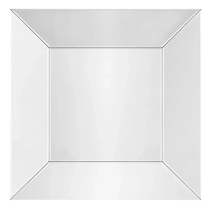 Lustro klasyczne Vasto 100/100cm kwadratowe w prostej minimalistycznej ramie
