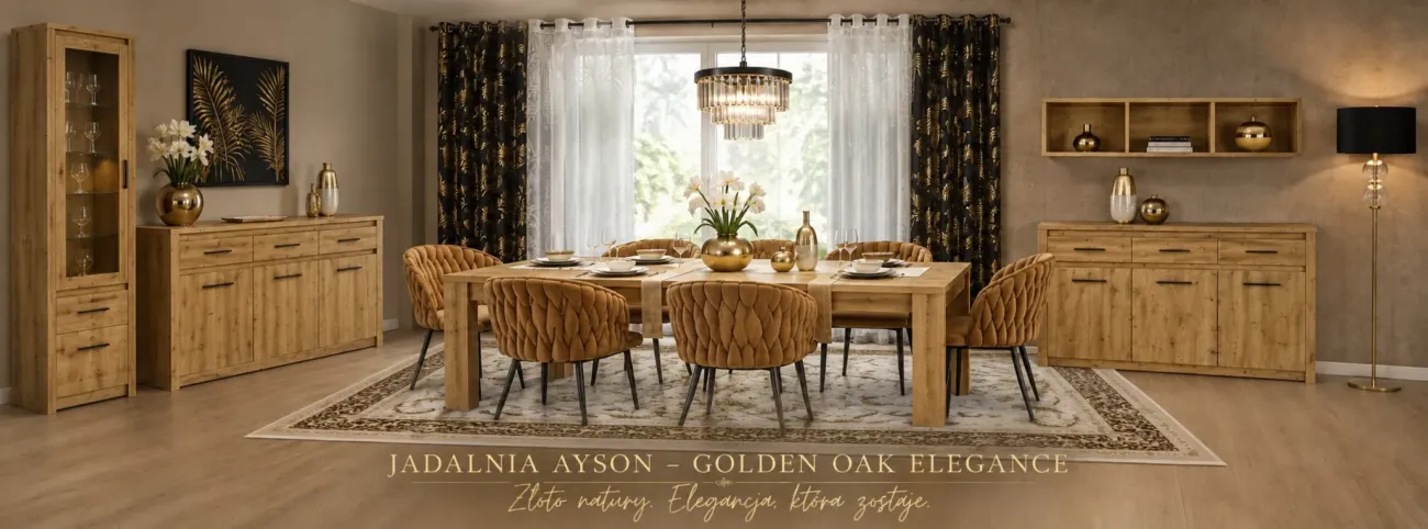 JADALNIA AYSON – GOLDEN OAK ELEGANCE