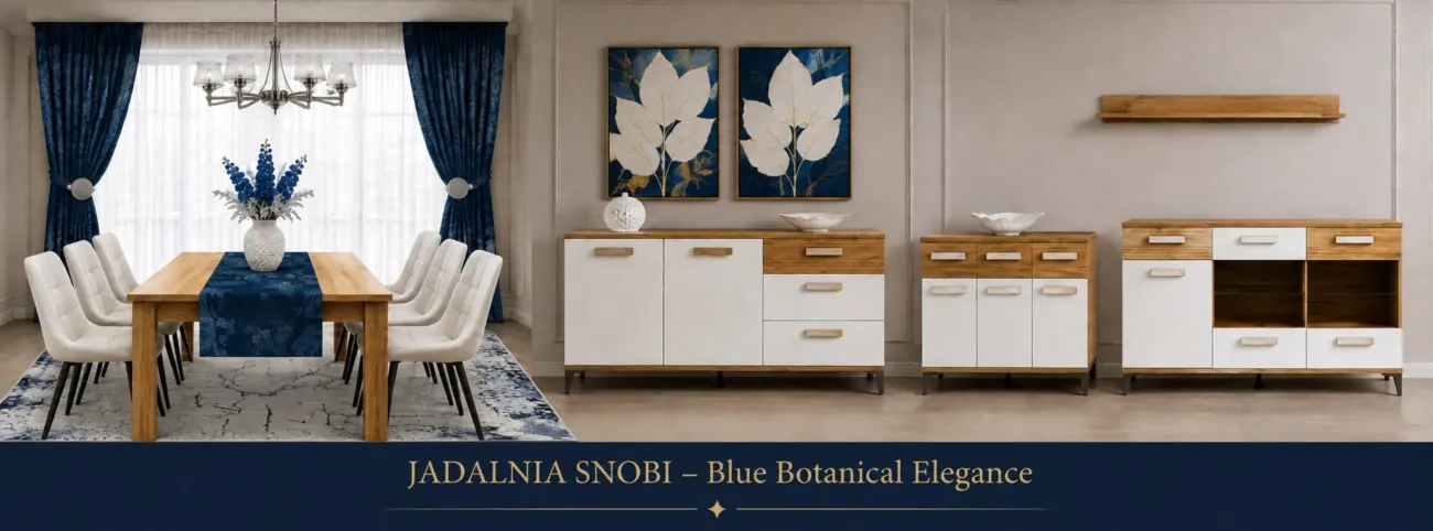 JADALNIA SNOBI – Blue Botanical Elegance