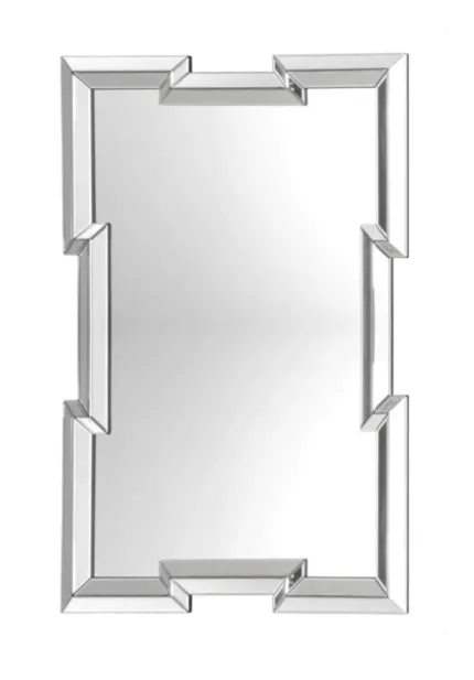 Lustro prostokątne Lante 80/120cm w misternej ramie z oryginalnymi wcięciami