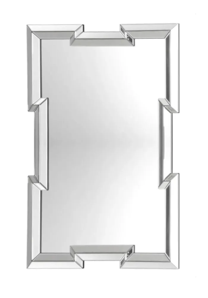 Lustro prostokątne Lante 80/120cm w misternej ramie z oryginalnymi wcięciami