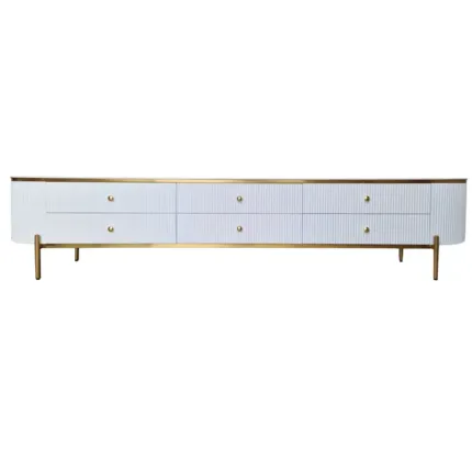Szafka RTV Marion II 220 cm biała