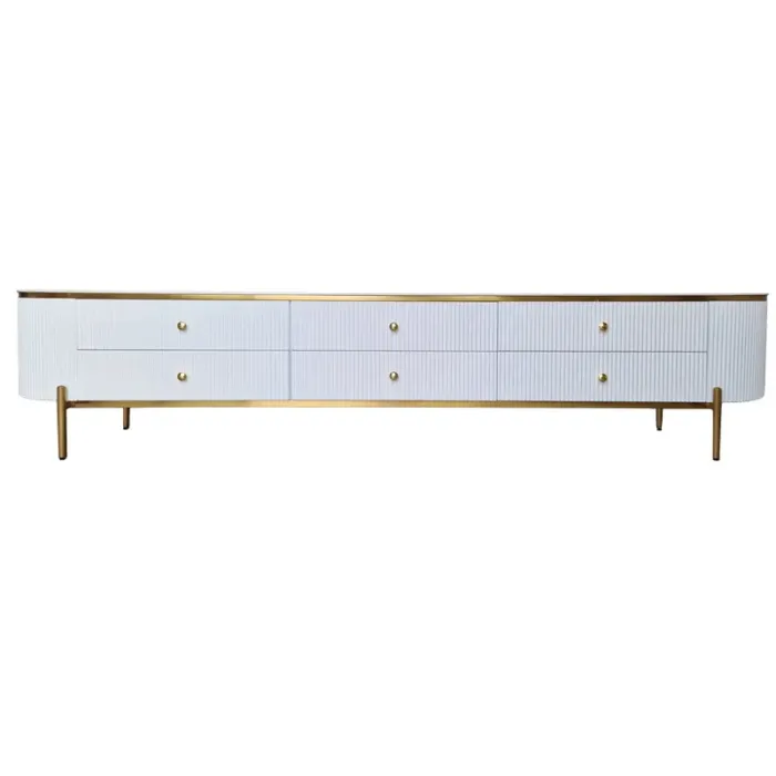 Szafka RTV Marion II 220 cm biała