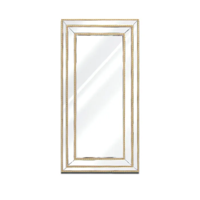 Lustro Sharon 180/90cm glamour złote w formie prostokąta