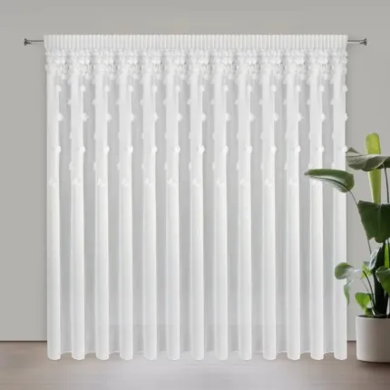 FIRANA GOTOWA DIANA 3 NA TAŚMIE 350 X 270 CM BIAŁY