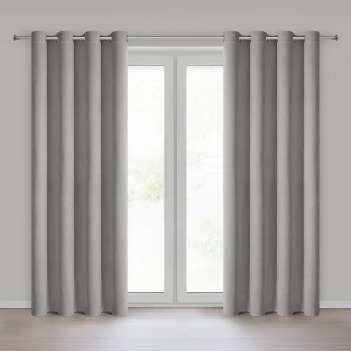 ZASŁONA GOTOWA BLAKE 140 X 250 CM SREBRNY