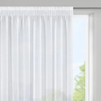 FIRANA GOTOWA ELPIDIA NA TAŚMIE 350 X 150 CM BIAŁY
