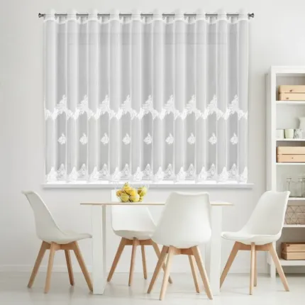 FIRANA GOTOWA ISARI 350 X 160 CM BIAŁY