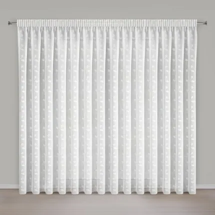 FIRANA GOTOWA XENIA NA TAŚMIE 400 X 270 CM BIAŁY