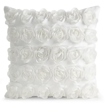 POSZEWKI ROSES 1 45 X 45 CM KREMOWY