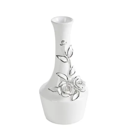 WAZON DEKORACYJNY GIANA (02) O 12 X 24 CM BIAŁY