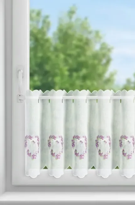 Firana Gotowa Lavender 145 X 40 CM biały