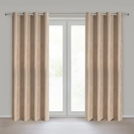 Zasłona Gotowa Gwen 140 X 250 CM ciemnobeżowy