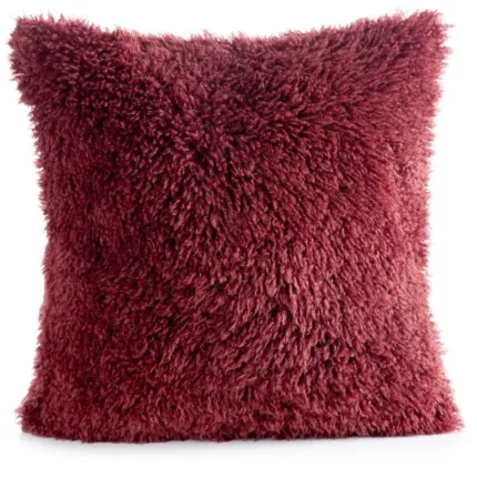 Poszewka Plush Burg 45 X 45 CM burgundowy