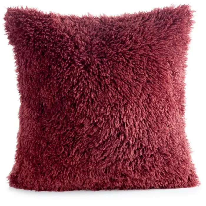 Poszewka Plush Burg 45 X 45 CM burgundowy