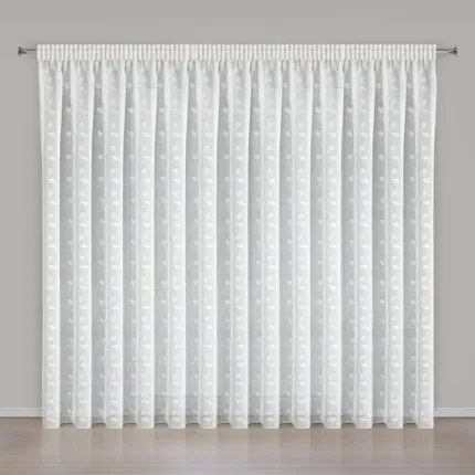 FIRANA GOTOWA XENIA NA TAŚMIE 400 X 270 CM BIAŁY