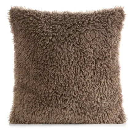 Poszewka Plush C.beż 45 X 45 CM ciemnobeżowy