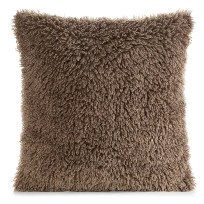 Poszewka Plush C.beż 45 X 45 CM ciemnobeżowy