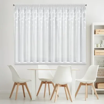 FIRANA GOTOWA BIANCA 2 NA TAŚMIE 400 X 150 CM BIAŁY