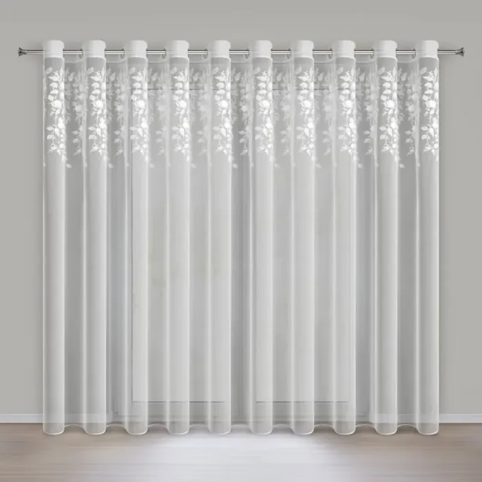Firana Gotowa Rosie 1 350 X 250 CM biały