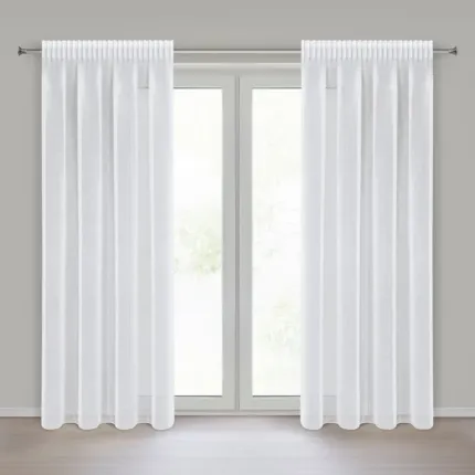 FIRANA GOTOWA ELPIDIA NA TAŚMIE 140 X 270 CM BIAŁY