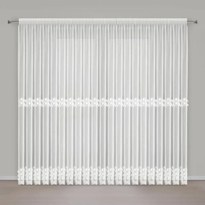 Firana Gotowa Inga Na Taśmie 350 X 250 CM biały