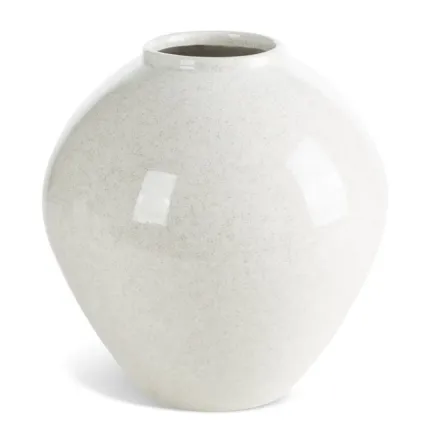 WAZON DEKORACYJNY GERI (01) O 24 X 25 CM KREMOWY