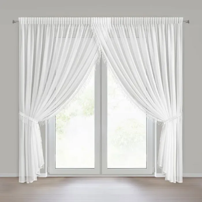 Firana Gotowa Manuela 1 Na Taśmie 400 X 250 CM biały